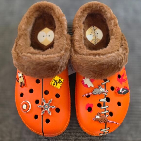 CROCS South Park Kenny Classic Lined Clog Men\'s Size  11 Orange Brown main image 6